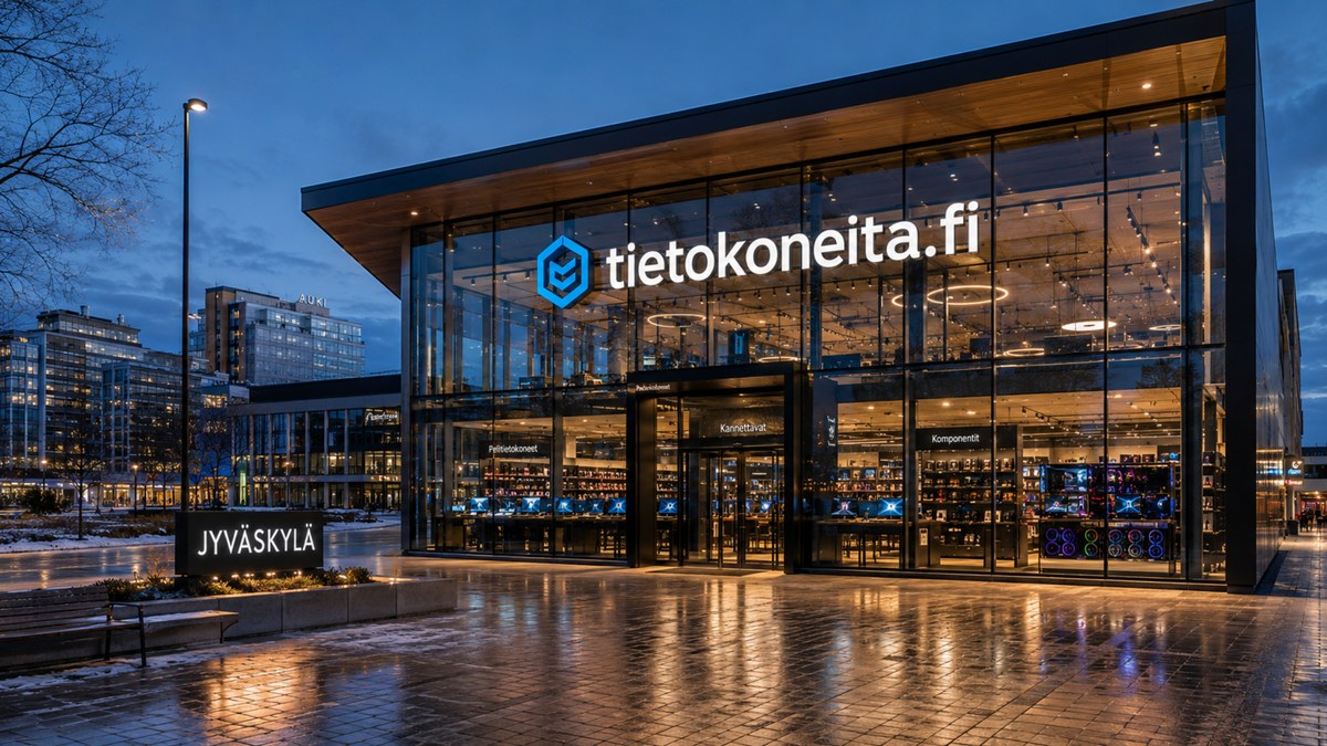 Moderni Tietokoneita.fi-tietokonemyymälä Jyväskylässä, jossa esitellään käytettyjä kannettavia tietokoneita, käytettyjä tietokoneita ja tunnettuja kannettavamerkkejä